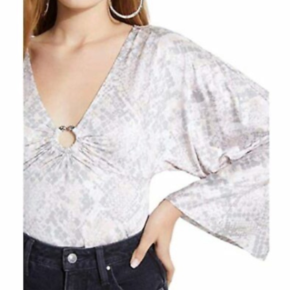 Guess NWT gray snake print body suite - Picture 8 of 16